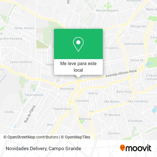 Novidades Delivery mapa