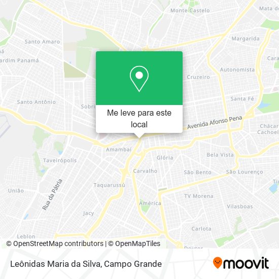 Leônidas Maria da Silva mapa