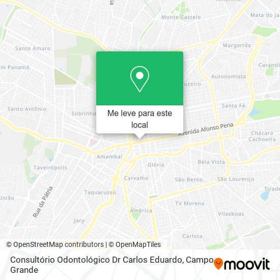 Consultório Odontológico Dr Carlos Eduardo mapa