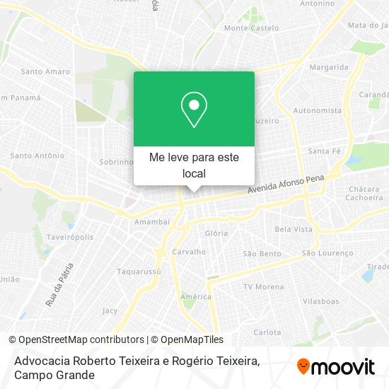 Advocacia Roberto Teixeira e Rogério Teixeira mapa