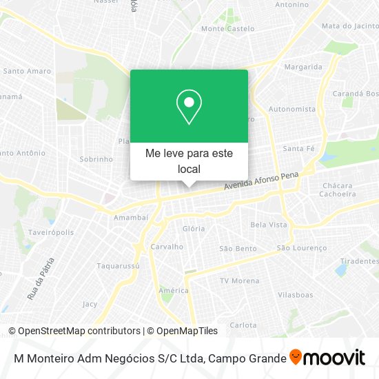 M Monteiro Adm Negócios S / C Ltda mapa