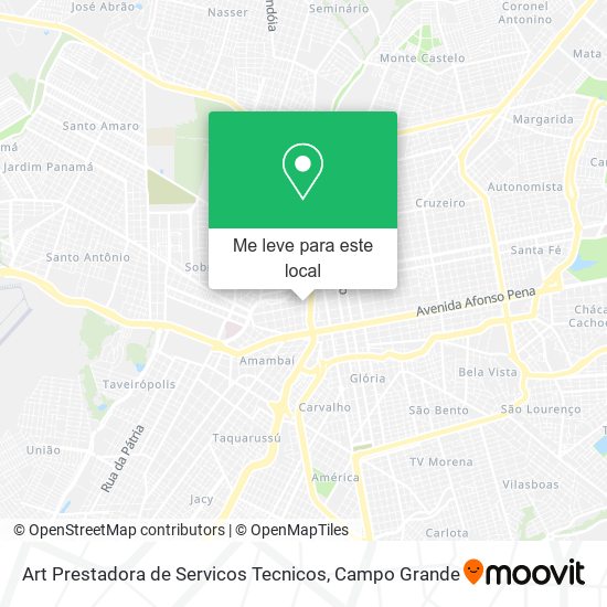 Art Prestadora de Servicos Tecnicos mapa