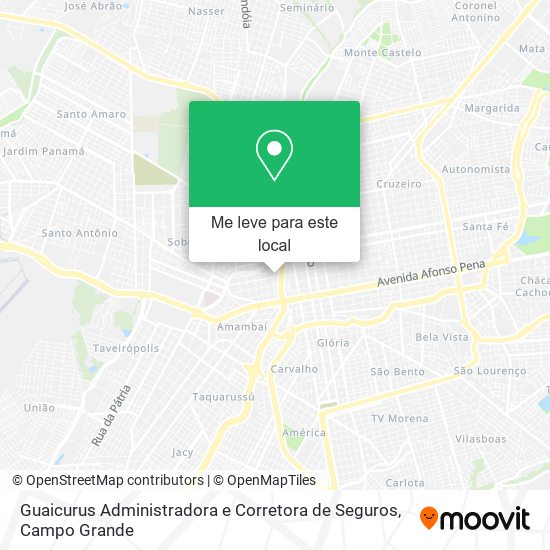 Guaicurus Administradora e Corretora de Seguros mapa