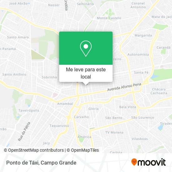 Ponto de Táxi mapa