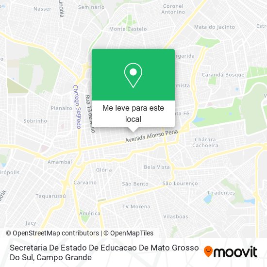 Secretaria De Estado De Educacao De Mato Grosso Do Sul mapa