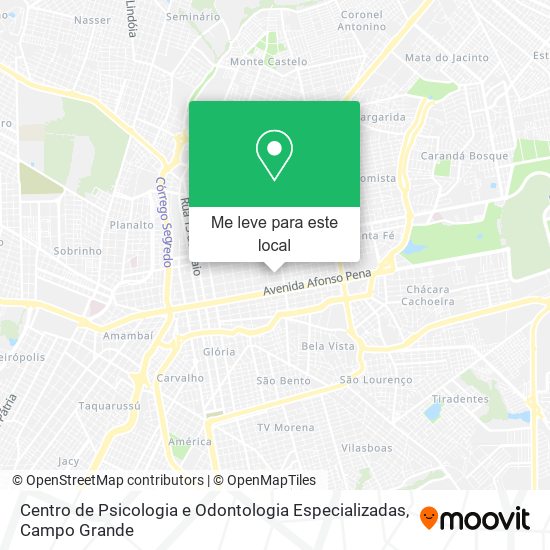 Centro de Psicologia e Odontologia Especializadas mapa