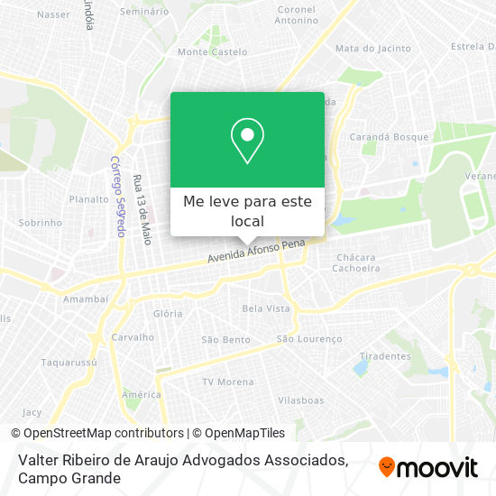 Valter Ribeiro de Araujo Advogados Associados mapa