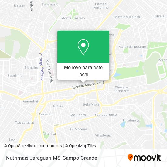 Nutrimais Jaraguari-MS mapa