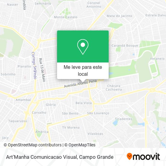 Art'Manha Comunicacao Visual mapa