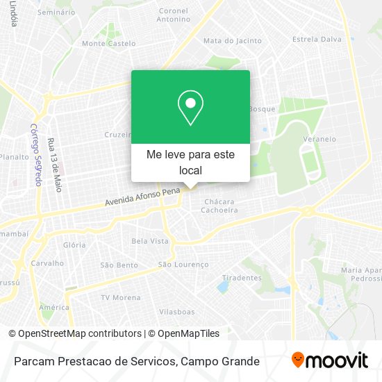 Parcam Prestacao de Servicos mapa