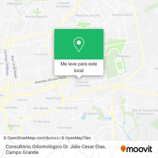 Consultório Odontológico Dr. Júlio César Dias mapa