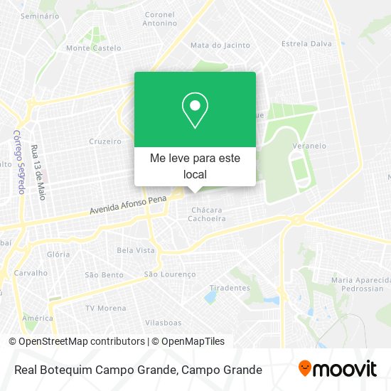 Real Botequim Campo Grande mapa