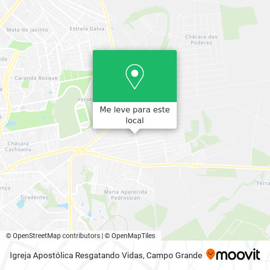 Igreja Apostólica Resgatando Vidas mapa