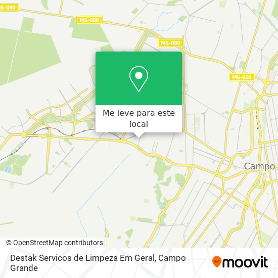 Destak Servicos de Limpeza Em Geral mapa