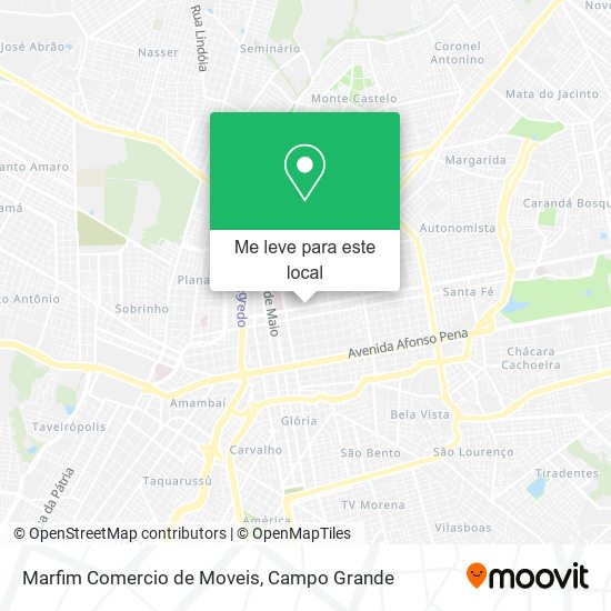 Marfim Comercio de Moveis mapa