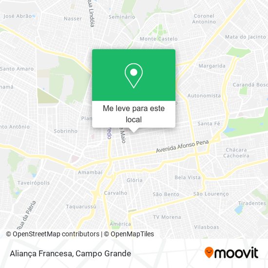 Aliança Francesa mapa