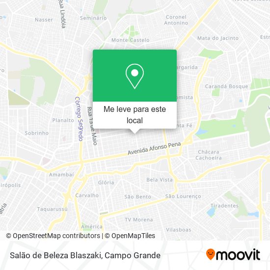 Salão de Beleza Blaszaki mapa