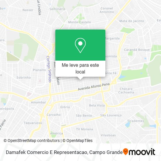 Damafek Comercio E Representacao mapa