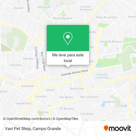 Vavi Pet Shop mapa