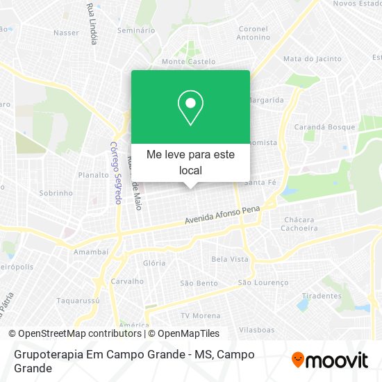 Grupoterapia Em Campo Grande - MS mapa