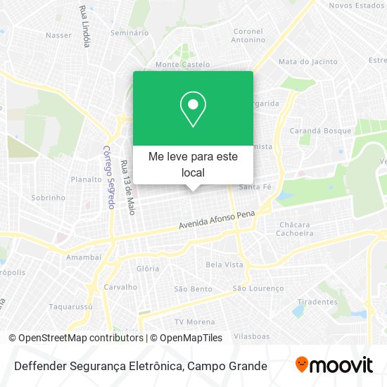 Deffender Segurança Eletrônica mapa