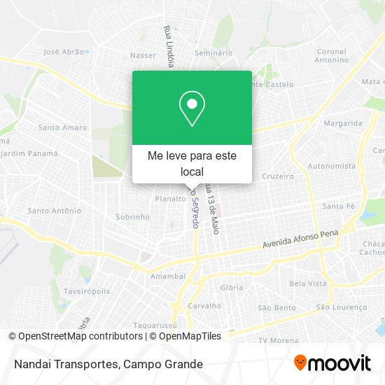 Nandai Transportes mapa