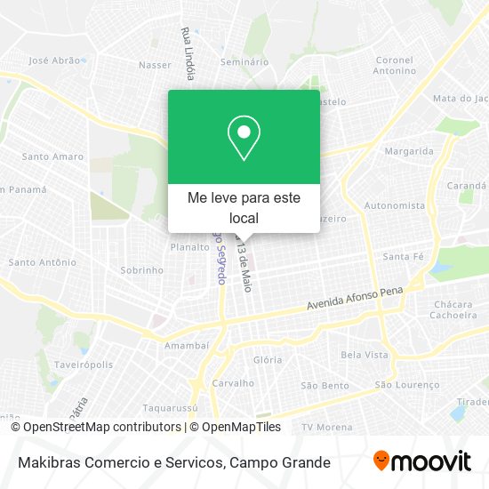 Makibras Comercio e Servicos mapa