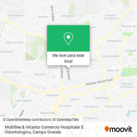 Multiline & Vicanto Comercio Hospitalar E Odontologico mapa