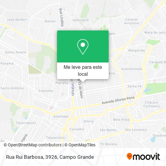 Rua Rui Barbosa, 3926 mapa