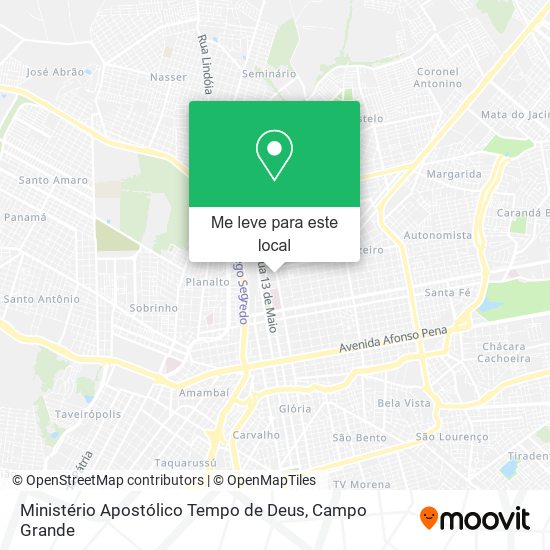 Ministério Apostólico Tempo de Deus mapa