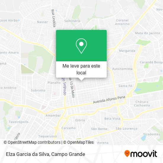 Elza Garcia da Silva mapa