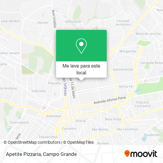 Apetite Pizzaria mapa