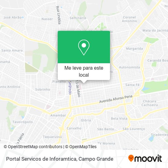 Portal Servicos de Inforamtica mapa