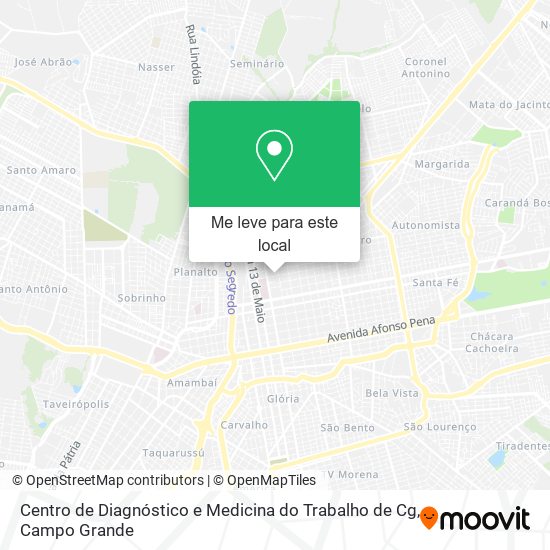 Centro de Diagnóstico e Medicina do Trabalho de Cg mapa