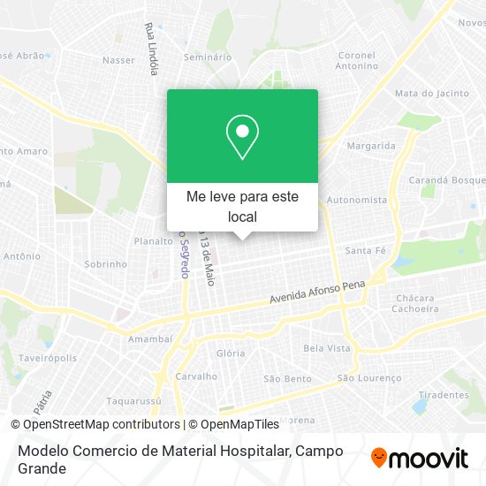 Modelo Comercio de Material Hospitalar mapa