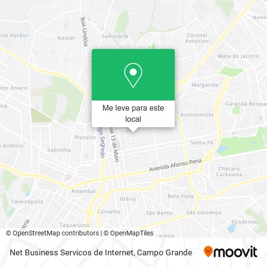 Net Business Servicos de Internet mapa