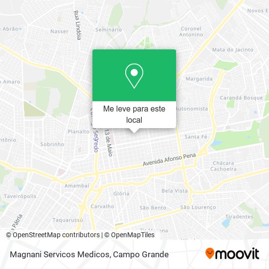 Magnani Servicos Medicos mapa