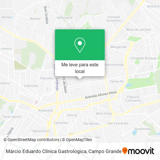 Márcio Eduardo Clínica Gastrologica mapa