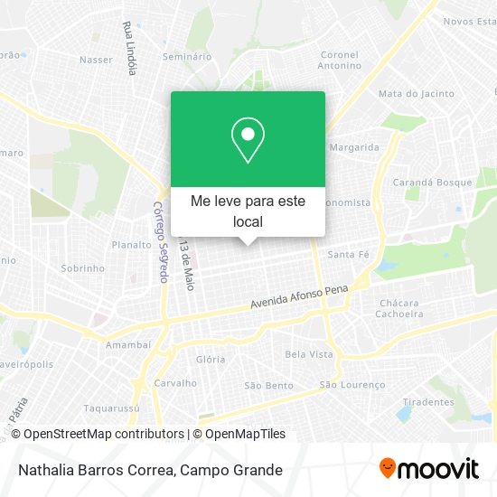 Nathalia Barros Correa mapa