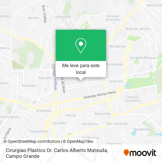 Cirurgiao Plástico Dr. Carlos Alberto Matsuda mapa