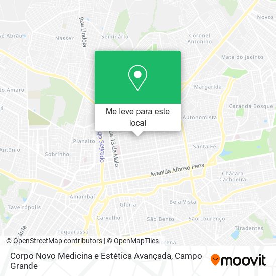 Corpo Novo Medicina e Estética Avançada mapa