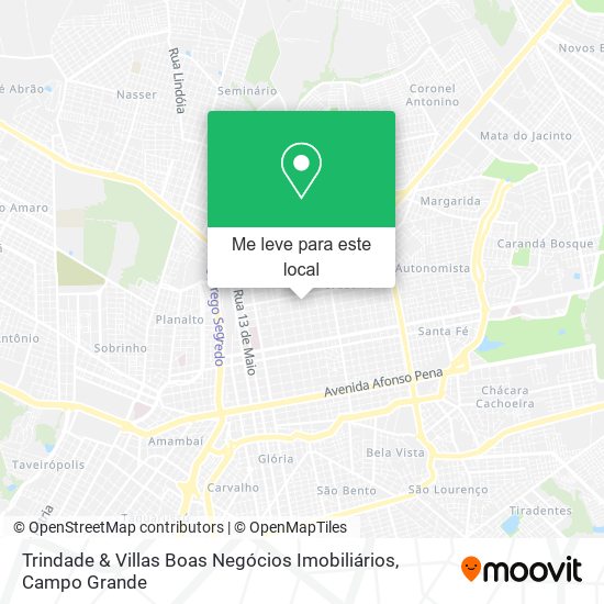 Trindade & Villas Boas Negócios Imobiliários mapa