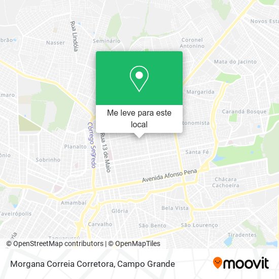 Morgana Correia Corretora mapa