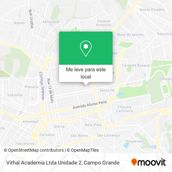 Vithal Academia Ltda Unidade 2 mapa