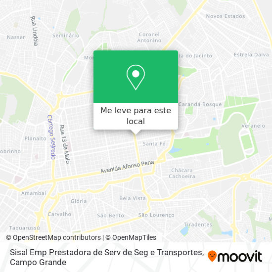 Sisal Emp Prestadora de Serv de Seg e Transportes mapa