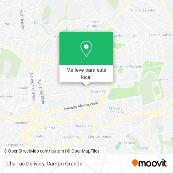 Churras Delivery mapa