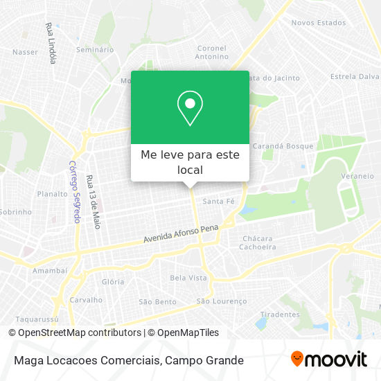 Maga Locacoes Comerciais mapa