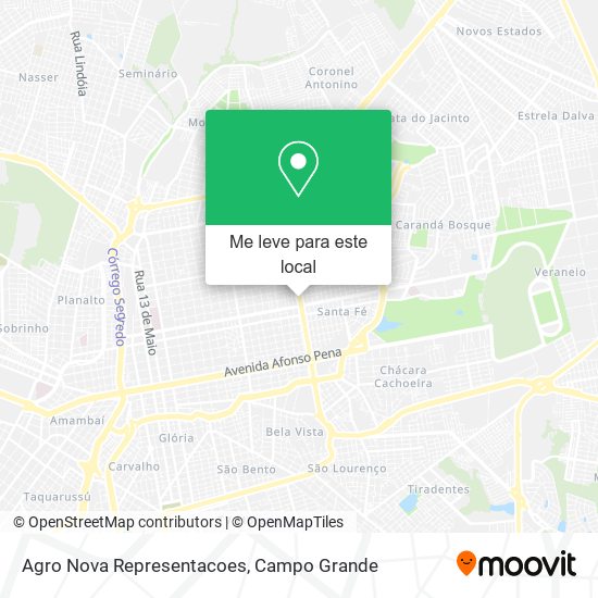 Agro Nova Representacoes mapa