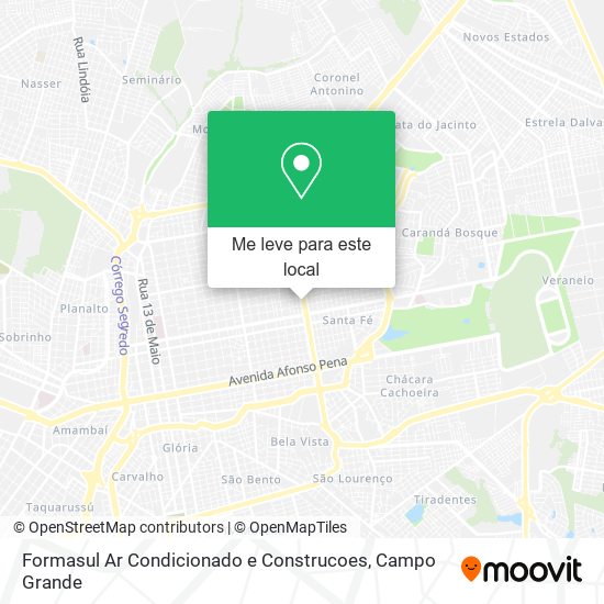 Formasul Ar Condicionado e Construcoes mapa