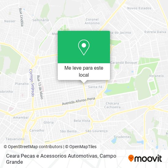 Ceara Pecas e Acessorios Automotivas mapa